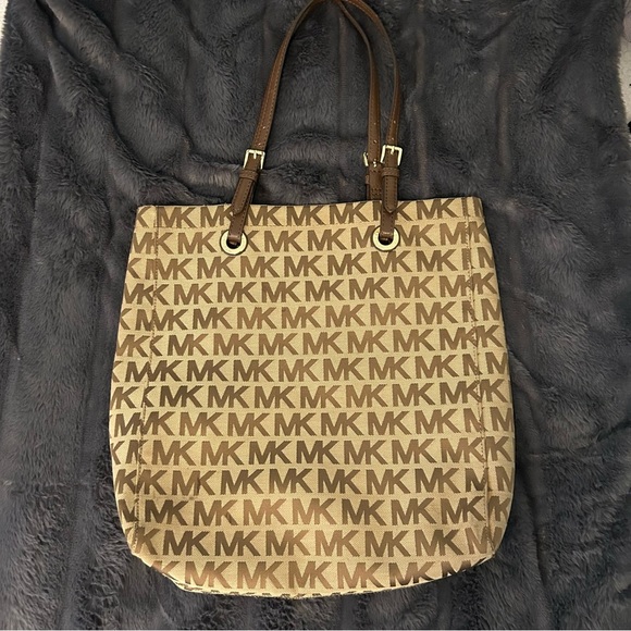 Michael Kors Handbags - Michael Kors Canvas and Leather Monogram Bag